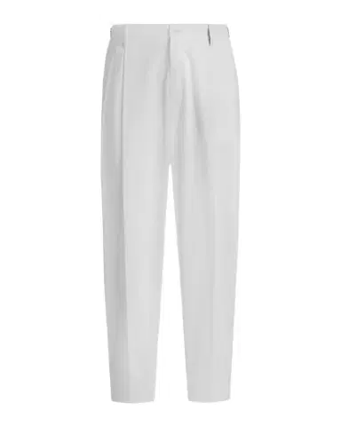 Dolce & Gabbana Men's Cotton Gabardine Straight-Leg Pleated Pants | Thumbnail 1