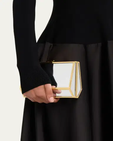 Simkhai Maddox Geometric Mirror Clutch Bag | Thumbnail 2 Simkhai Maddox Geometric Mirror Clutch Bag | Thumbnail 2
