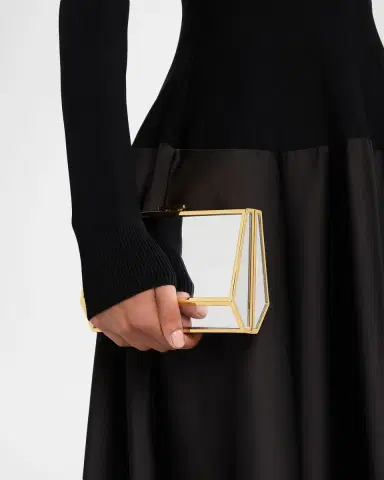 Simkhai Maddox Geometric Mirror Clutch Bag | Thumbnail 6 Simkhai Maddox Geometric Mirror Clutch Bag | Thumbnail 6