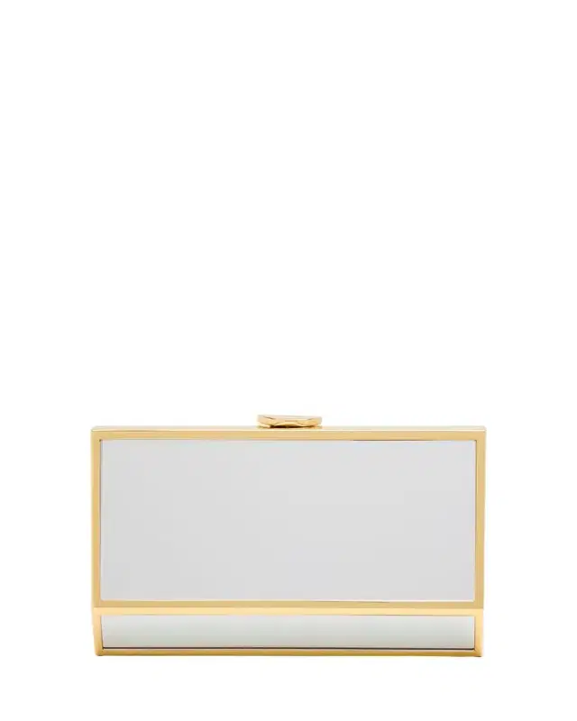 SIMKHAI Maddox Geometric Mirror Clutch Bag