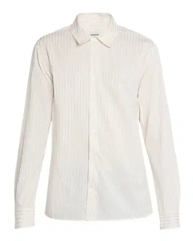Simkhai Men's Mylo Hairline Stripe Evening Shirt | Thumbnail 1