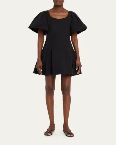 Simkhai Hattie Puff-Sleeve Mini Dress | Thumbnail 2