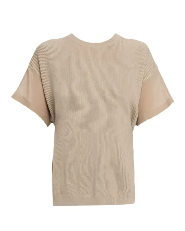 Cotton Rib Short-Sleeve T-Shirt
