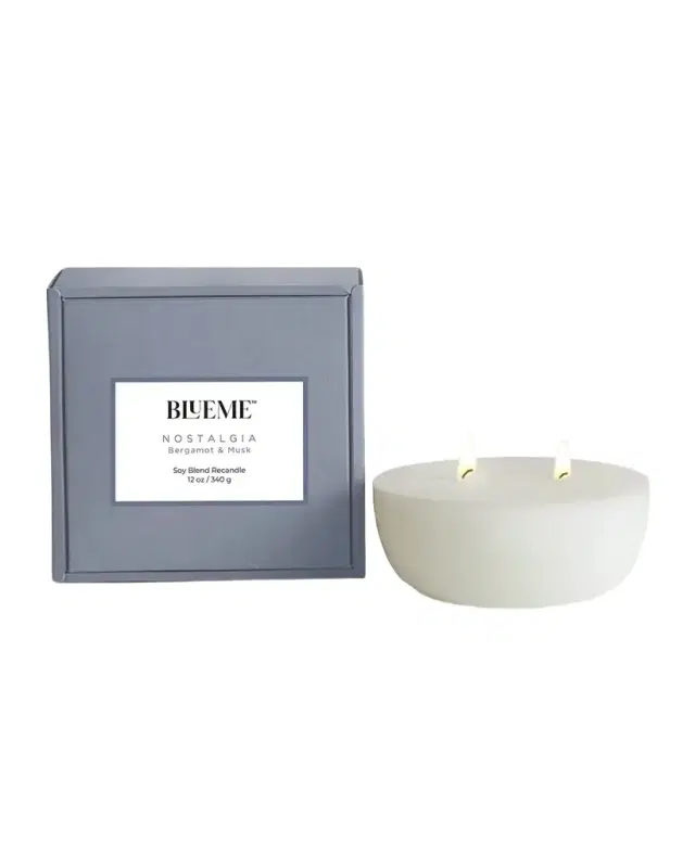 Blueme Nostalgia Medium Recandle - Bergamot & Musk