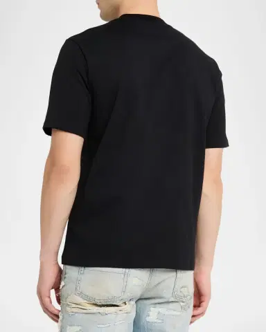 Amiri Men's Logo Script Cotton T-Shirt | Thumbnail 3