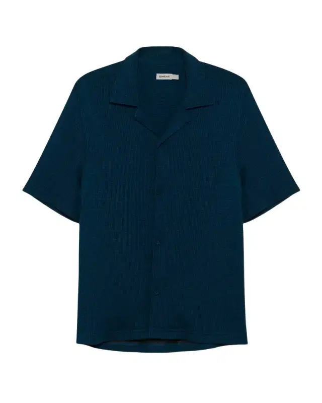 Men 's Troy Waffle-Weave Short-Sleeve Shirt