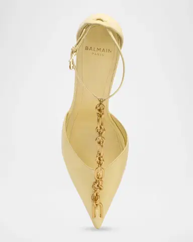 Balmain 100mm Sync Patent Leather Pumps | Thumbnail 4