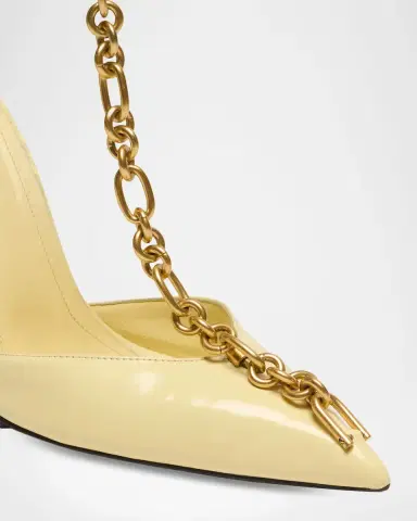 Balmain 100mm Sync Patent Leather Pumps | Thumbnail 5