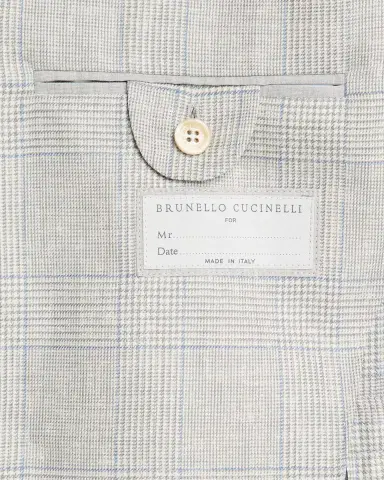 Brunello Cucinelli Men's Virgin Wool Glen Plaid Suit | Thumbnail 8