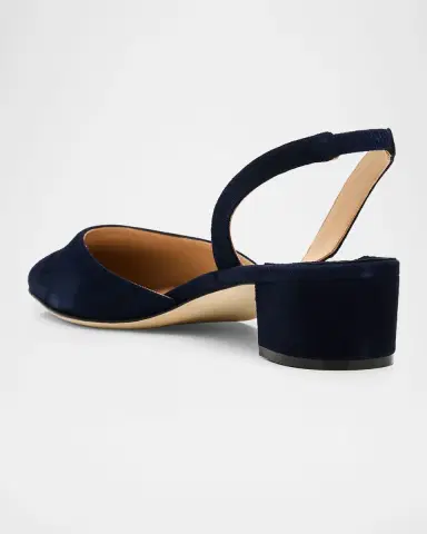 Manolo Blahnik Aspro Suede Slingback Ballerina Pumps | Thumbnail 4 Manolo Blahnik Aspro Suede Slingback Ballerina Pumps | Thumbnail 4