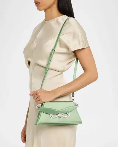 MACH & MACH Satin Double Crystal Bow Shoulder Bag | Thumbnail 2 MACH & MACH Satin Double Crystal Bow Shoulder Bag | Thumbnail 2
