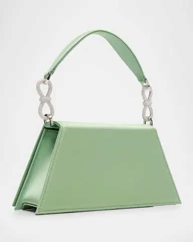 MACH & MACH Satin Double Crystal Bow Shoulder Bag | Thumbnail 3 MACH & MACH Satin Double Crystal Bow Shoulder Bag | Thumbnail 3