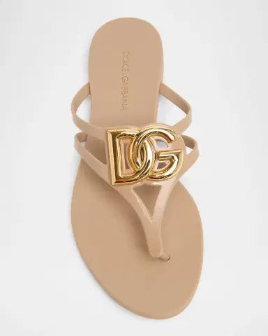 Dolce & Gabbana DG Jelly Flat Thong Sandals | Thumbnail 11