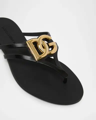 Dolce & Gabbana DG Jelly Flat Thong Sandals | Thumbnail 6