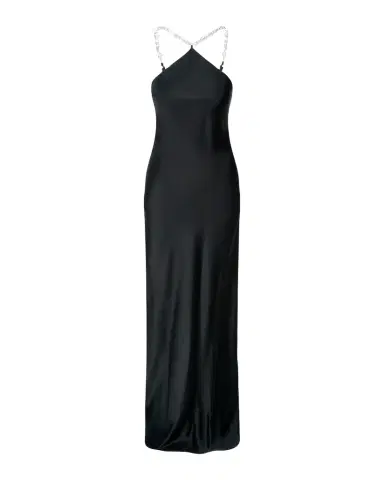 STAUD Cadence Satin Pearly-Strap Maxi Dress | Thumbnail 1 STAUD Cadence Satin Pearly-Strap Maxi Dress | Thumbnail 1