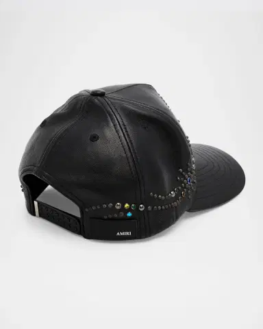 Amiri Men's Studded Leather Baseball Cap | Thumbnail 2 Amiri Men's Studded Leather Baseball Cap | Thumbnail 2