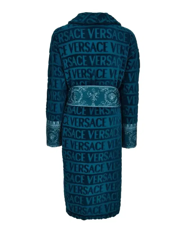 Versace I Heart  Logo Terry Bathrobe