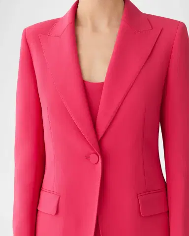 Lafayette 148 New York Single-Button Finesse Crepe Blazer | Thumbnail 4 Lafayette 148 New York Single-Button Finesse Crepe Blazer | Thumbnail 4