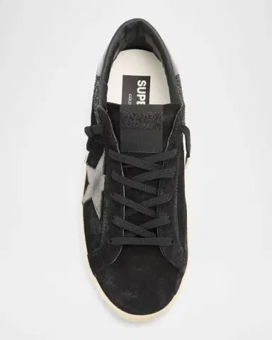Golden Goose Super-Star Suede Glitter Low-Top Sneakers | Thumbnail 5 Golden Goose Super-Star Suede Glitter Low-Top Sneakers | Thumbnail 5