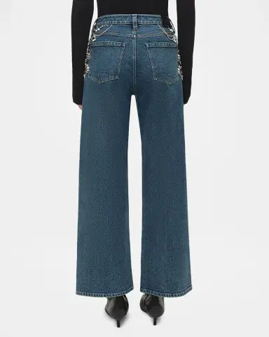 SIMKHAI Jude Embellished Mid-Rise Jeans | Thumbnail 3 SIMKHAI Jude Embellished Mid-Rise Jeans | Thumbnail 3