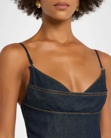 Zimmermann Denim Sleeveless Midi Dress | Thumbnail 5 Zimmermann Denim Sleeveless Midi Dress | Thumbnail 5