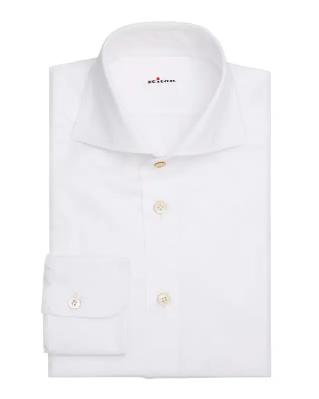 Men's Solid Cotton Classic-Fit Dress Shirt