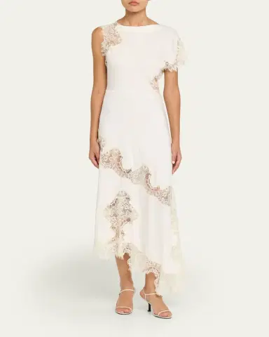 A.L.C. Alessia Satin and Lace Maxi Dress | Thumbnail 2 A.L.C. Alessia Satin and Lace Maxi Dress | Thumbnail 2