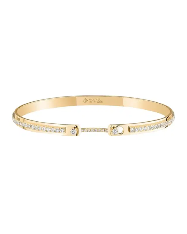 18K Tuxedo Mood Bangle
