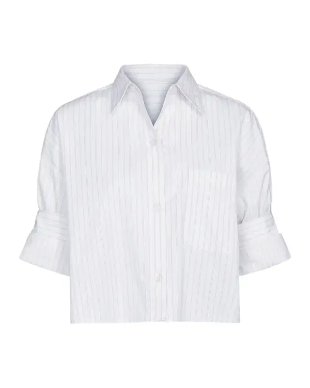 Next Ex Striped Cropped Shirt