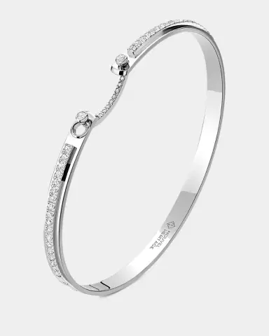 Nouvel Heritage 18K Tuxedo Mood Bangle | Thumbnail 3 Nouvel Heritage 18K Tuxedo Mood Bangle | Thumbnail 3