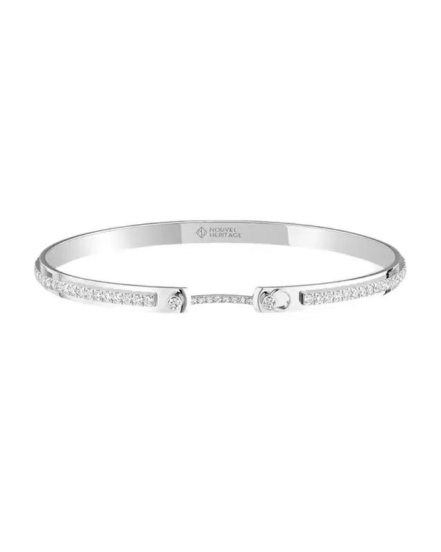 18K Tuxedo Mood Bangle