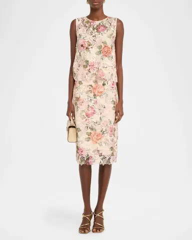 Ungaro Claro Floral Lace Midi Skirt | Thumbnail 2 Ungaro Claro Floral Lace Midi Skirt | Thumbnail 2