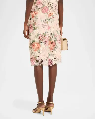 Ungaro Claro Floral Lace Midi Skirt | Thumbnail 3 Ungaro Claro Floral Lace Midi Skirt | Thumbnail 3