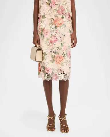 Ungaro Claro Floral Lace Midi Skirt | Thumbnail 4 Ungaro Claro Floral Lace Midi Skirt | Thumbnail 4