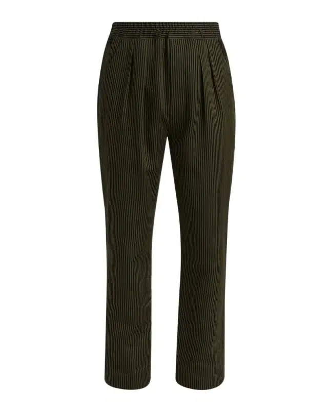 TOM FORD Men 's Cotton and Silk Bengal Stripe Lounge Pants