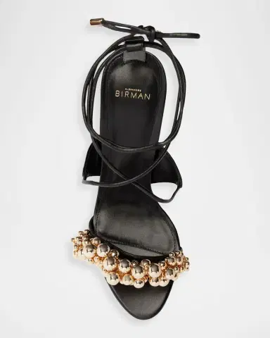 Alexandre Birman Gia 100 mm Leather Ankle-Tie Sandals | Thumbnail 4