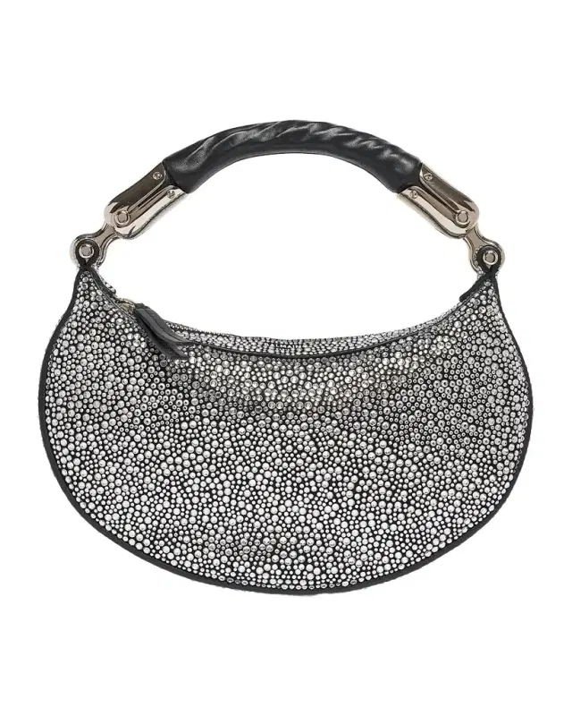 Ebene Mini Top-Handle Bag in Crystal Suede