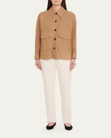ARMA Kaylee Button-Down Lambskin Suede Jacket | Thumbnail 2 ARMA Kaylee Button-Down Lambskin Suede Jacket | Thumbnail 2