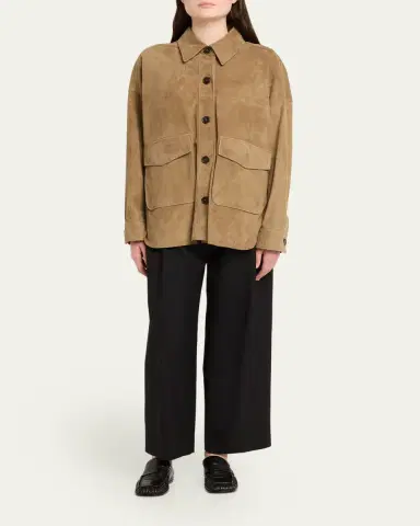 ARMA Kaylee Button-Down Lambskin Suede Jacket | Thumbnail 6 ARMA Kaylee Button-Down Lambskin Suede Jacket | Thumbnail 6