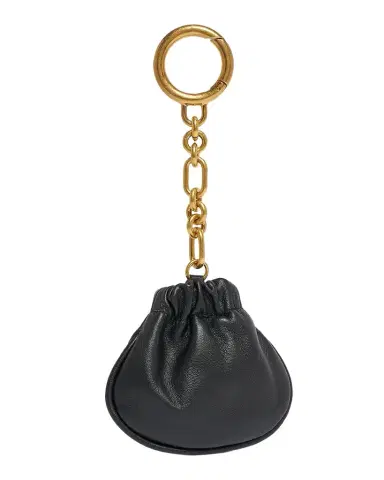 Balmain Pulse Leather Pouch Bag Charm | Thumbnail 1 Balmain Pulse Leather Pouch Bag Charm | Thumbnail 1