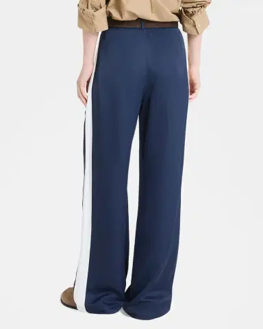 TWP Sulli Pants with Tux Stripes in Coated Viscose Linen | Thumbnail 3 TWP Sulli Pants with Tux Stripes in Coated Viscose Linen | Thumbnail 3