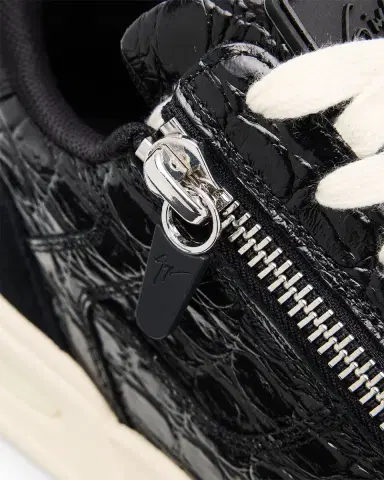 Giuseppe Zanotti Men's Gz-Ghost Leather and Suede Low-Top Sneakers | Thumbnail 2