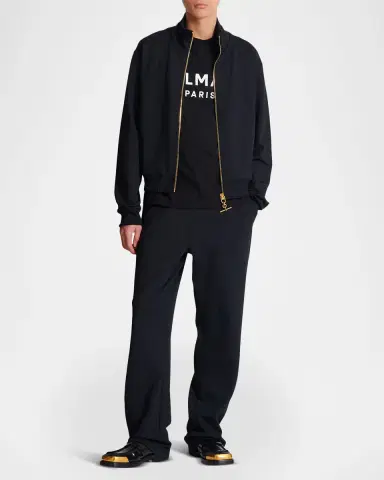 Balmain Men's T-Bar Neoprene Track Jacket | Thumbnail 2 Balmain Men's T-Bar Neoprene Track Jacket | Thumbnail 2