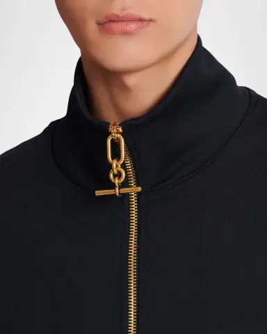 Balmain Men's T-Bar Neoprene Track Jacket | Thumbnail 6 Balmain Men's T-Bar Neoprene Track Jacket | Thumbnail 6