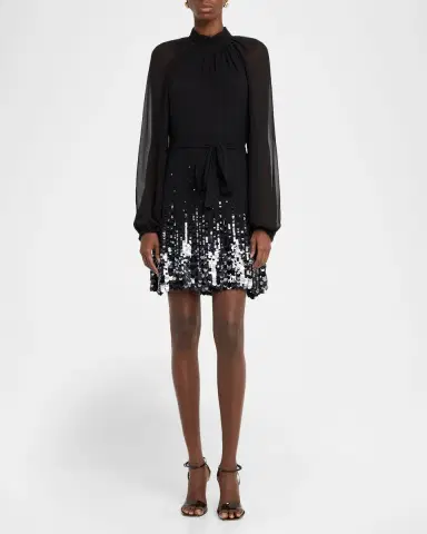 Ungaro Bradly Paillette-Embellished Mini Dress | Thumbnail 2