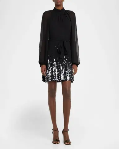 Ungaro Bradly Paillette-Embellished Mini Dress | Thumbnail 4