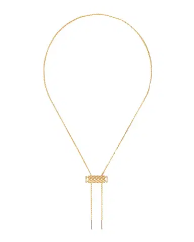 Nouvel Heritage 18K Full Pave Latch Pendant on MM Chain Necklace | Thumbnail 1 Nouvel Heritage 18K Full Pave Latch Pendant on MM Chain Necklace | Thumbnail 1