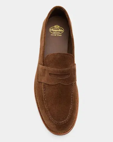 Church's Heswall Suede Penny Loafers | Thumbnail 5 Church's Heswall Suede Penny Loafers | Thumbnail 5
