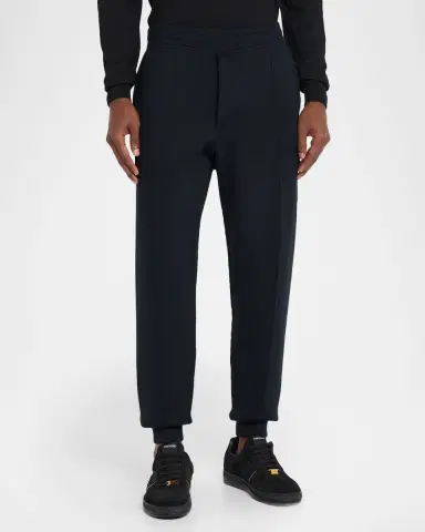 Tom Ford Men's Double-Faced Pintuck Jogger Pants | Thumbnail 4