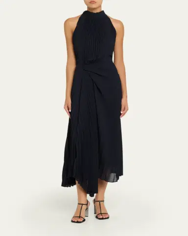 A.L.C. Simona Pleated Midi Dress | Thumbnail 2 A.L.C. Simona Pleated Midi Dress | Thumbnail 2